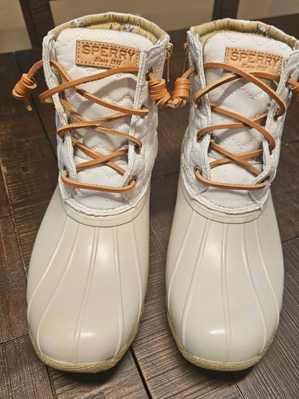 Sperry Saltwater Duck Lug Boots, Size 9, Like New